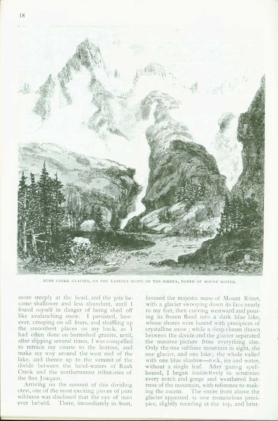 IN THE HEART OF THE CALIFORNIA ALPS: a near view of the High Sierra in 1872. vist0026g
